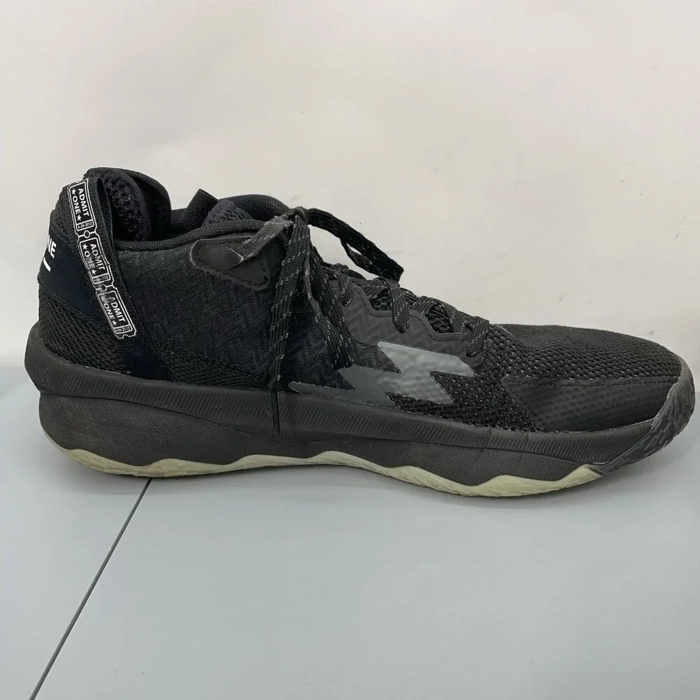 Adidas Dame 8 Admit One Basketball Mid Sneakers Shoes Athletic Black Mens 12